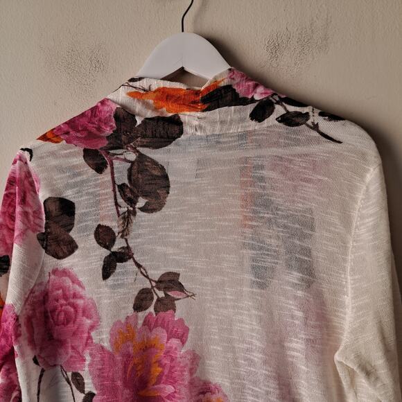 INC International Concepts The Rose Cardigan Open Front Sweater Multi Size ? - Picture 6 of 11